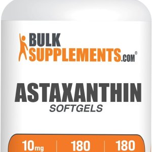 BulkSupplements.com Astaxanthin Supplement 10mg 180 Softgels