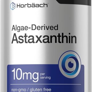 Horbäach Astaxanthin 10mg Wellness Supplement 60 Count