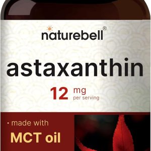 NatureBell Astaxanthin 12mg Non-GMO Gluten-Free 240 Softgels