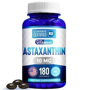 NSF Certified Astaxanthin 10mg | 60 Count Softgel Supplement