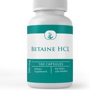 Pure Original Ingredients Betaine HCL | Digestive Support Supplement | 100 Capsules