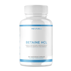 Revive MD Betaine HCL with Pepsin | Digestive Enzymes | 180 Vegetarian Capsules