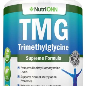 TMG Trimethylglycine 1000mg | Pure Betaine Anhydrous | 180 Capsules