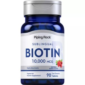 Piping Rock Biotin 10000mcg Fast Dissolve Tablets | 90 Count