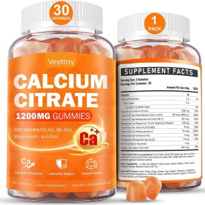 Calcium 1200mg with Vitamin D3 Gummies | Adult Calcium Supplement