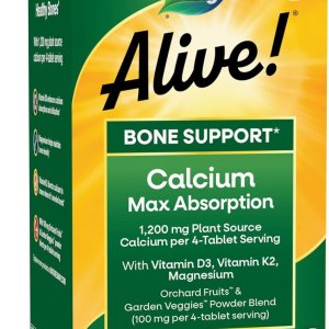 Nature’s Way Alive! Calcium 1,200mg | Bone Support Supplement | 120 Ct