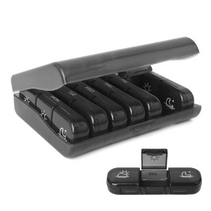 AUVON XL Weekly Pill Organizer | 2 Times a Day | AM PM Pill Box