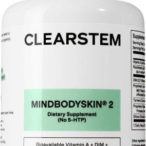CLEARSTEM MindBodySkin Hormonal Acne Supplement | DIM | 90 Capsules