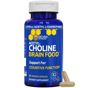 Acetylcholine Brain Food with Alpha GPC | Cognitive Function Support | 60 Ct