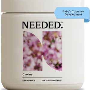 Needed Prenatal Choline 250mg | Prenatal Supplement for Women | 60 Capsules
