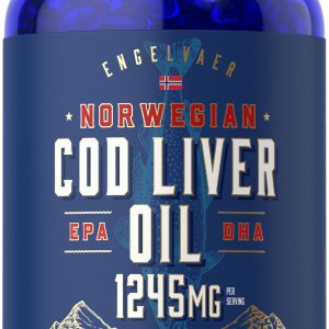 Carlyle Cod Liver Oil Softgels 1245mg | Norwegian Cod Liver Oil | 250 Count