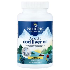 Nordic Naturals Arctic Cod Liver Oil | Lemon | 90 Soft Gels