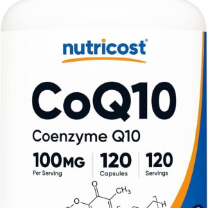 Nutricost CoQ10 100mg | 120 Vegetarian Capsules | GMO-Free