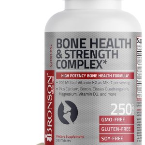 Bronson Bone Health &amp; Strength Complex | Vitamin K2 MK7 200mcg | 120 Tablets
