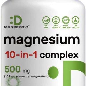 Deal Supplement Magnesium Complex 500mg | 240 Veggie Capsules