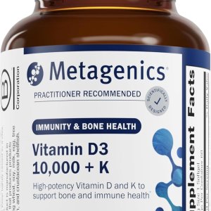 Metagenics Vitamin D3 + K | 5,000 IU D3 with MK-7 K2 | 60 Softgels