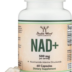 Double Wood NAD+ 500mg Capsules | Daily Cellular Wellness | 60 Count