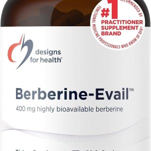 Designs for Health Berberine-Evail | Berberine Wellness Supplement | 60