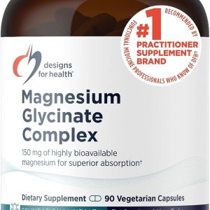 Designs for Health Magnesium Glycinate Complex High Absorption 60