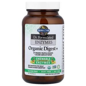 Garden of Life Dr. Formulated Enzymes Organic Digest+ | 90 Chewables