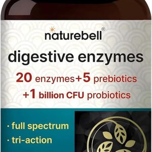 NatureBell Digestive Enzymes | Digestive Support Supplement | 240 Capsules