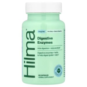 Hilma Dairy &amp; Gluten Digestive Enzymes | 60 Vegan Capsules