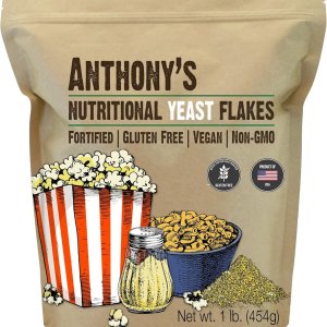 Anthony’s Premium Nutritional Yeast | Vegan Flakes | Gluten Free | 1 lb