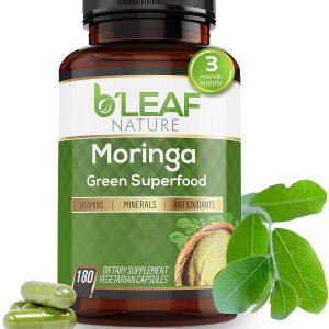 Organic Moringa Leaf Vegan Capsules 1000mg Pakistan