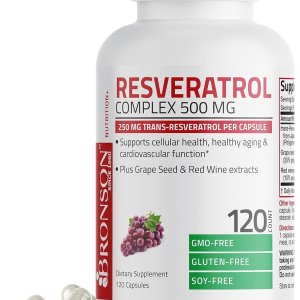 Bronson Resveratrol 500 mg Dietary Supplement Pakistan