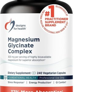 Designs for Health Magnesium Glycinate 240 Veg Capsules Pakistan