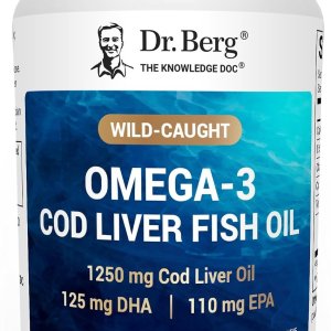 Dr Berg Omega-3 Cod Liver Fish Oil 60 Softgels in Pakistan